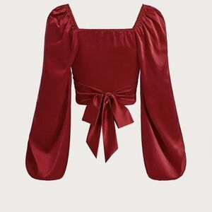 Elegant Red Women's Top